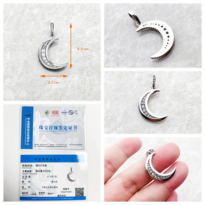 Anhänger Sternzeichen Phönix Flügel Schlange Schwert Mond Brandneuer feiner Vintage-Schmuck Accessoires 925er Sterlingsilber Geschenk für Frau Männer