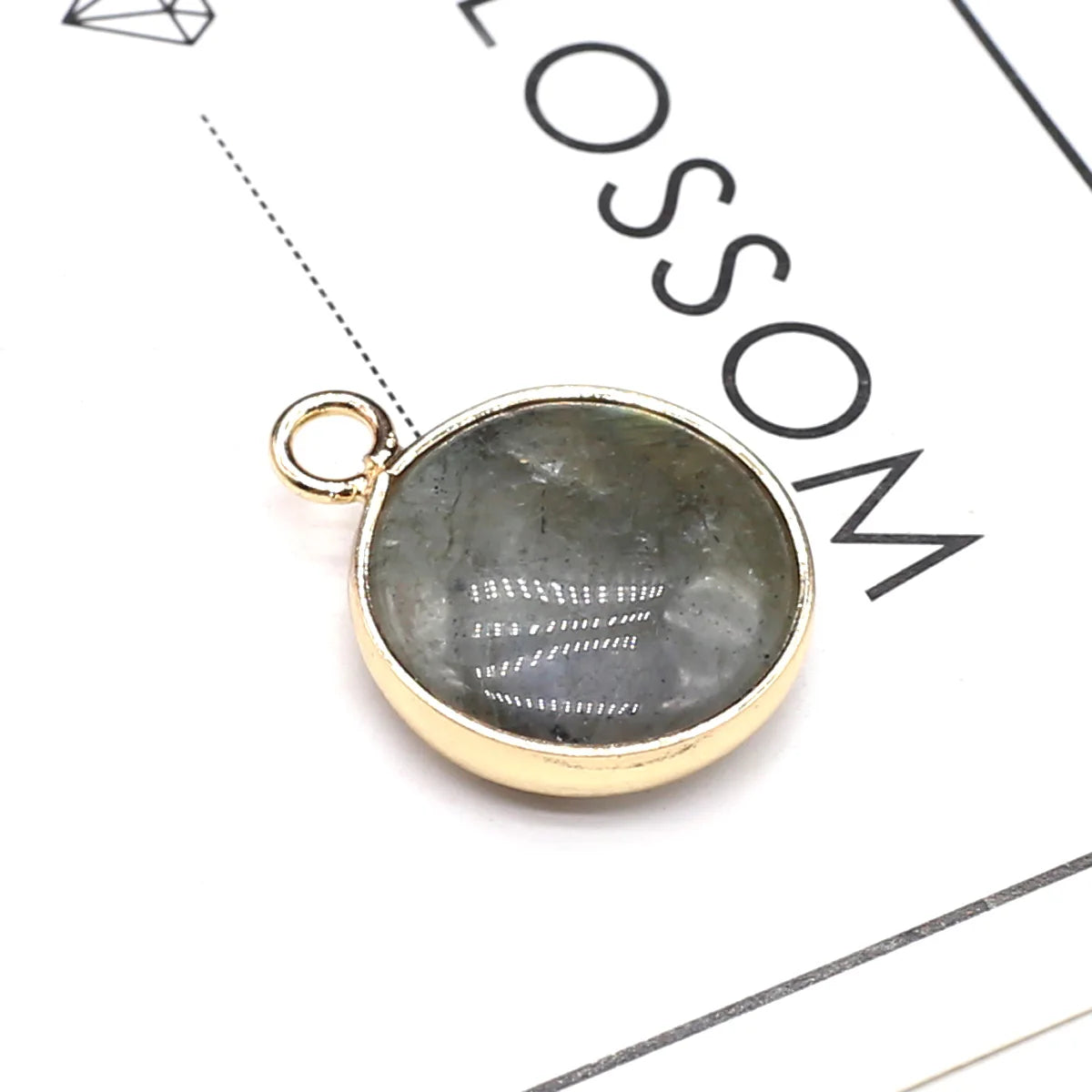Naturstein-Anhänger, runde Form, Edelstein, exquisite Charms für Schmuckherstellung, DIY-Armband, Halskette, Ohrringe, Zubehör, Geschenke