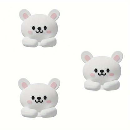 Nette Cartoon Tiere Kabel Clip Wickler Organizer Runde Ladegerät Kabel Clips Schreibtisch Ordentlich Management Draht Kleber Halter Klemme Büro