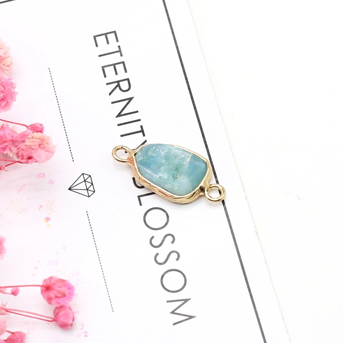 Multishape Natürliche Amazonites Anhänger Charms Natürliche Blaue Stein Stecker für Die DIY Jewerly Halskette Armband Zubehör