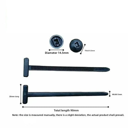 Zip Nylon Tie Wrap Kabel Feste Befestigungsclips Auto Schlauchbefestigung Zip Strap Selbstsichernde wiederverwendbare Nylon-Kabelbinder