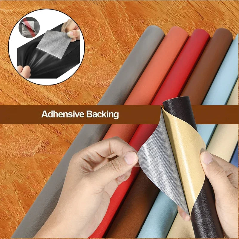 Selbst klebendes Leder Reparatur Patch Tape selbst klebendes Haus DIY Fix für Sofa Moto Autos itz Stuhl Tasche Home Sheets Aufkleber Patches Selbstklebendes Lederreparaturband Autositz Heimreparatur Lederaufkleber und
