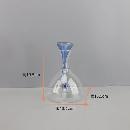 Transparenter Weinwaren-Dekanter aus Glas, Weinspender, rote Weine, Gefäße, Behälter, Glasflaschen, Weinflasche, Trinkutensilien
