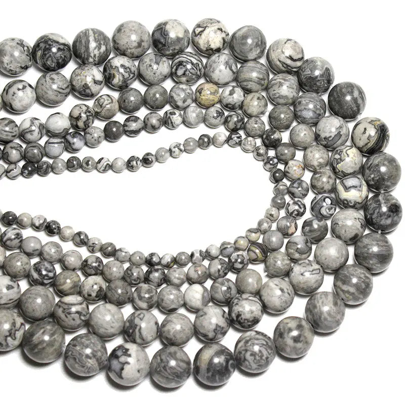 Großhandel Schwarz Onyx Achat Runde Naturstein Perlen Für Schmuck Machen DIY Armband Halskette Charms 4/6/8/10/12/mm Strang 15''