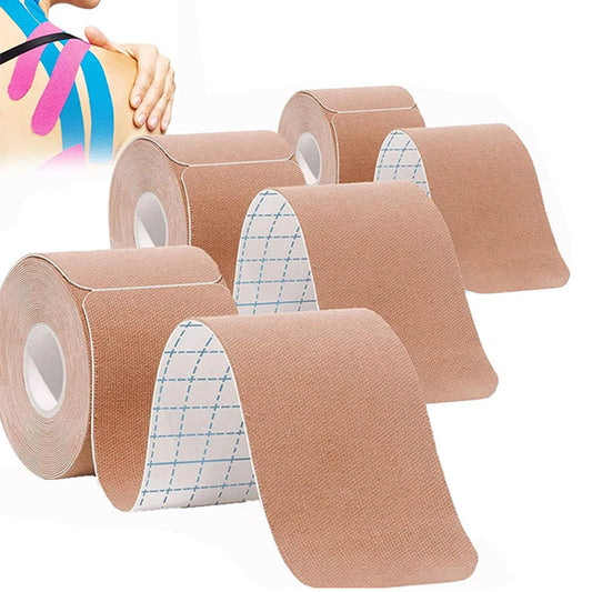 Elastisches Sport-Kinesio-Tape, sportliche Erholungsaufkleber, Fitness-Bandagen, Kinesiologie-Stützpolster, Kniegelenkschutz, 5 m x 5 cm