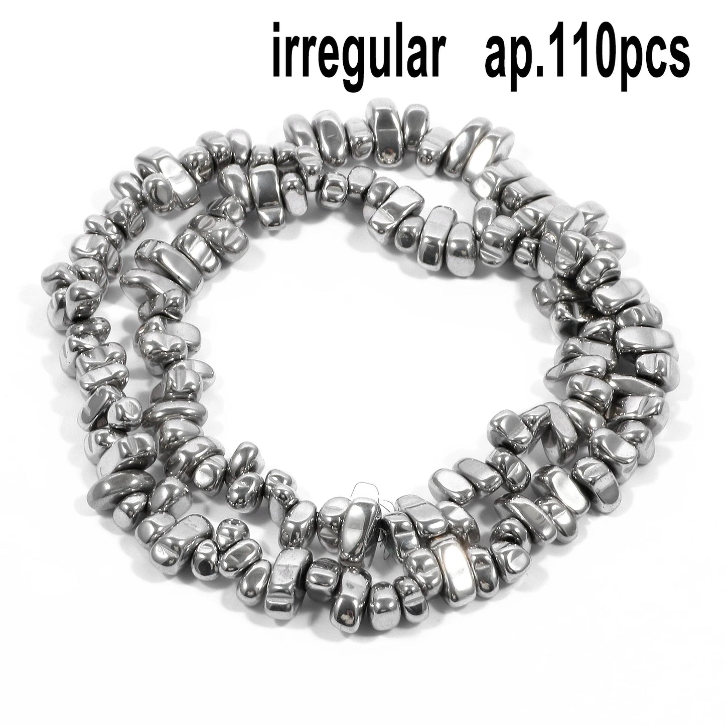 Großhandel AAA Rhodium Hämatit Perlen Charms Herz Stern Rohr Facettierte Runde Unregelmäßige Geometrische Form Perlen Für Schmuck Machen