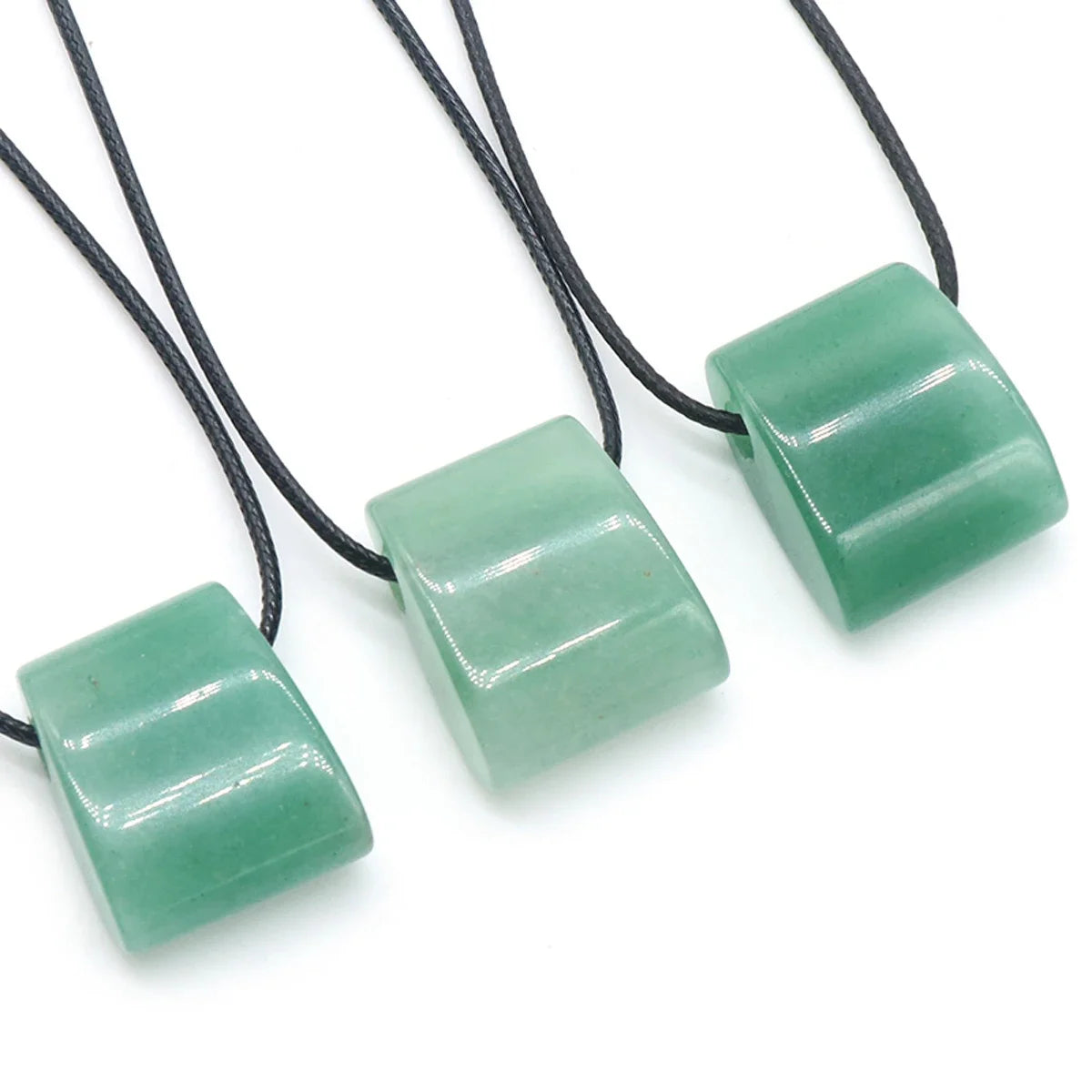 1PC Naturstein Anhänger Halskette Trapez Natürliche Unakites Aventurin Anhänger Halskette für Frauen Jewerly Geschenk