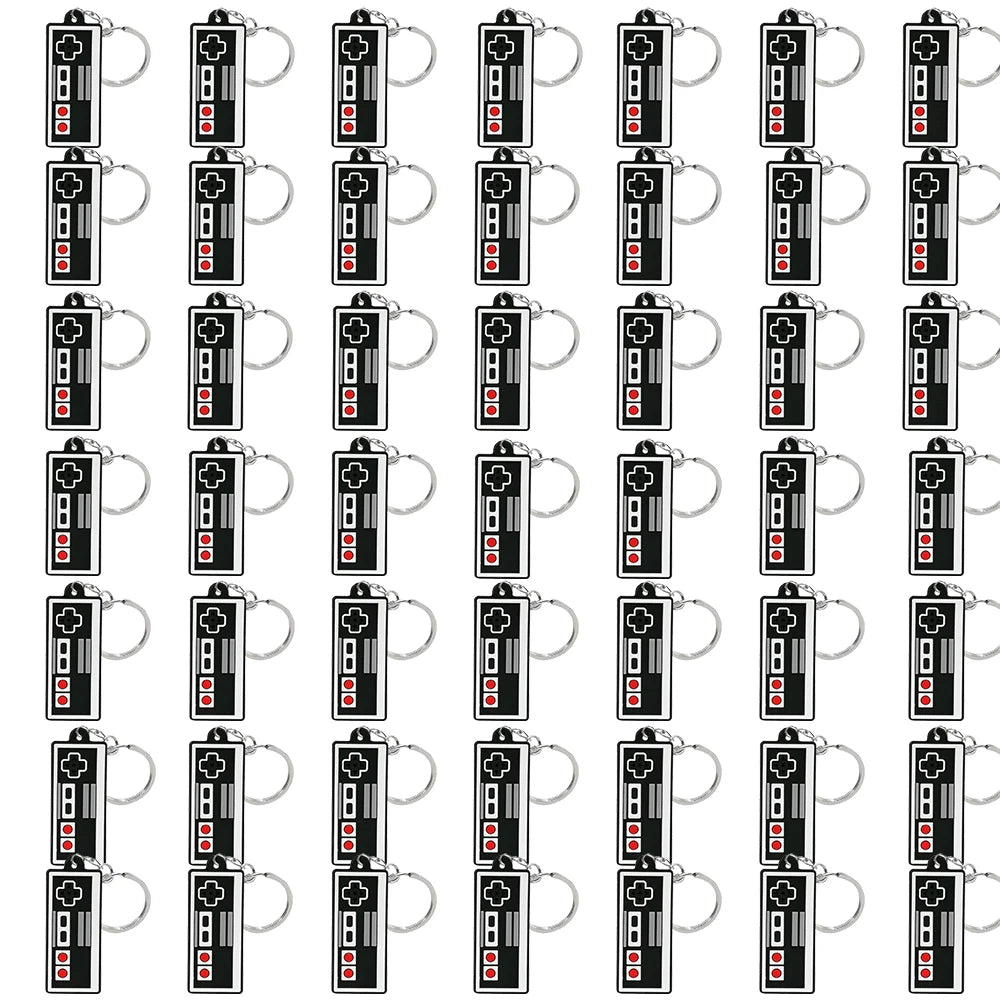 50PCS Schlüsselbund für Jungen Männer Gamepad Schlüsselring Joystick Game Controller Schlüssel Zubehör fit Handtasche Schlüssel Anhänger Freunde Schlüssel geschenke