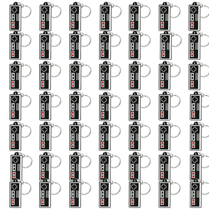 50PCS Schlüsselbund für Jungen Männer Gamepad Schlüsselring Joystick Game Controller Schlüssel Zubehör fit Handtasche Schlüssel Anhänger Freunde Schlüssel geschenke
