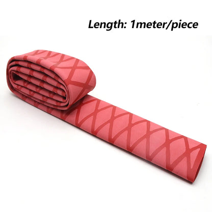 /5pcs rutsch feste Angelrute Schrumpf schlauch abdeckung 15 18 20 22 25 28 30 35 40 45 50mm Griff schützen wasserdichte Angelrute koffer
