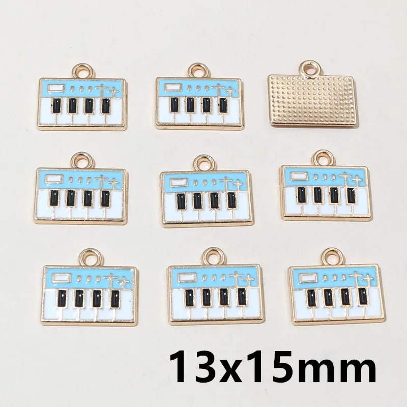 20 Stück Ozean Meeres tiere Krabben Seestern Riff Fisch Klavier Emaille Anhänger Charm Edelstahl DIY Schmuck Making Zubehör