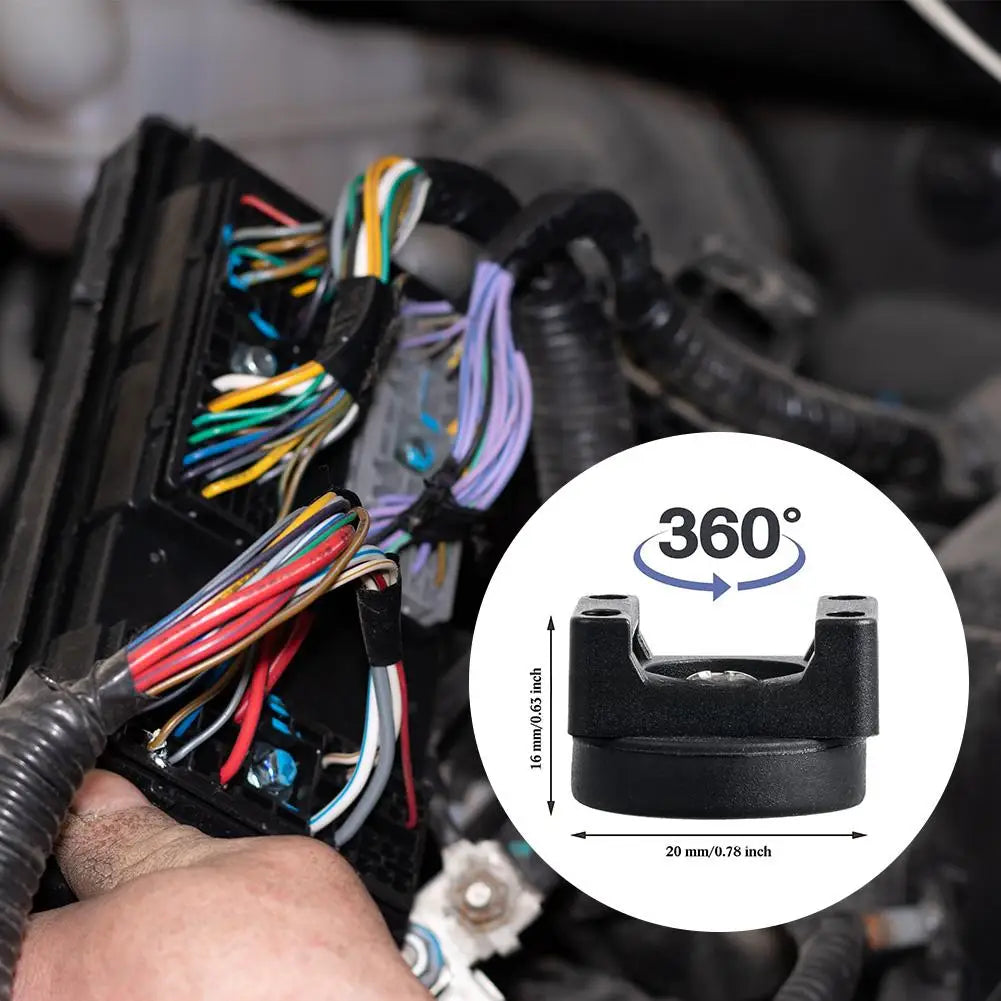 12/28Pcs Auto Verdrahtung Streifen Magnetische Kabelbinder Kabel Organizer Starke Kunststoff Magnetische Kabel Halter Für Kabel Management