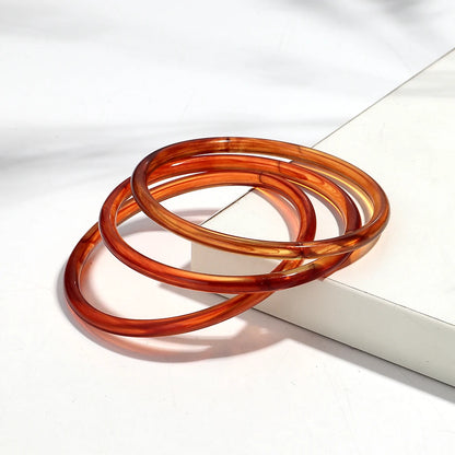 Retro Bernstein Unregelmäßige Geometrische Acryl Armbänder für Frauen Boho Statement Harz Stapelbare Armband Armreif Paar Schmuck Geschenke