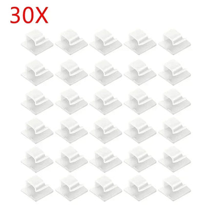 Klemme Draht Organizer Selbstklebende Feste Unmarkierte Draht Clip Punch-freies Desktop Auto Büro Wand Clip Halter Zubehör