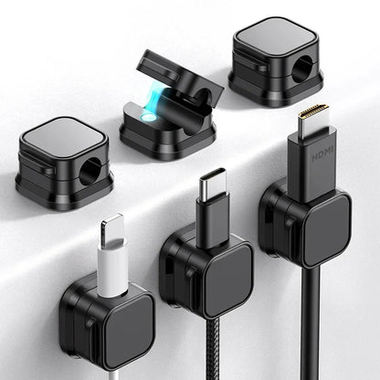 Verstellbarer Kabelhalter unter dem Schreibtisch, Kabelmanagement, Kabelhalter, Kabel-Organizer, Halter, Management, magnetischer Telefonkabel-Clip