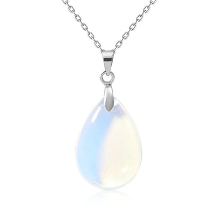 Naturstein Kristall Anhänger Teardrop Mode Halskette für DIY Halskette Ohrringe machen Schmuck Weihnachten Freundschaft Geschenk