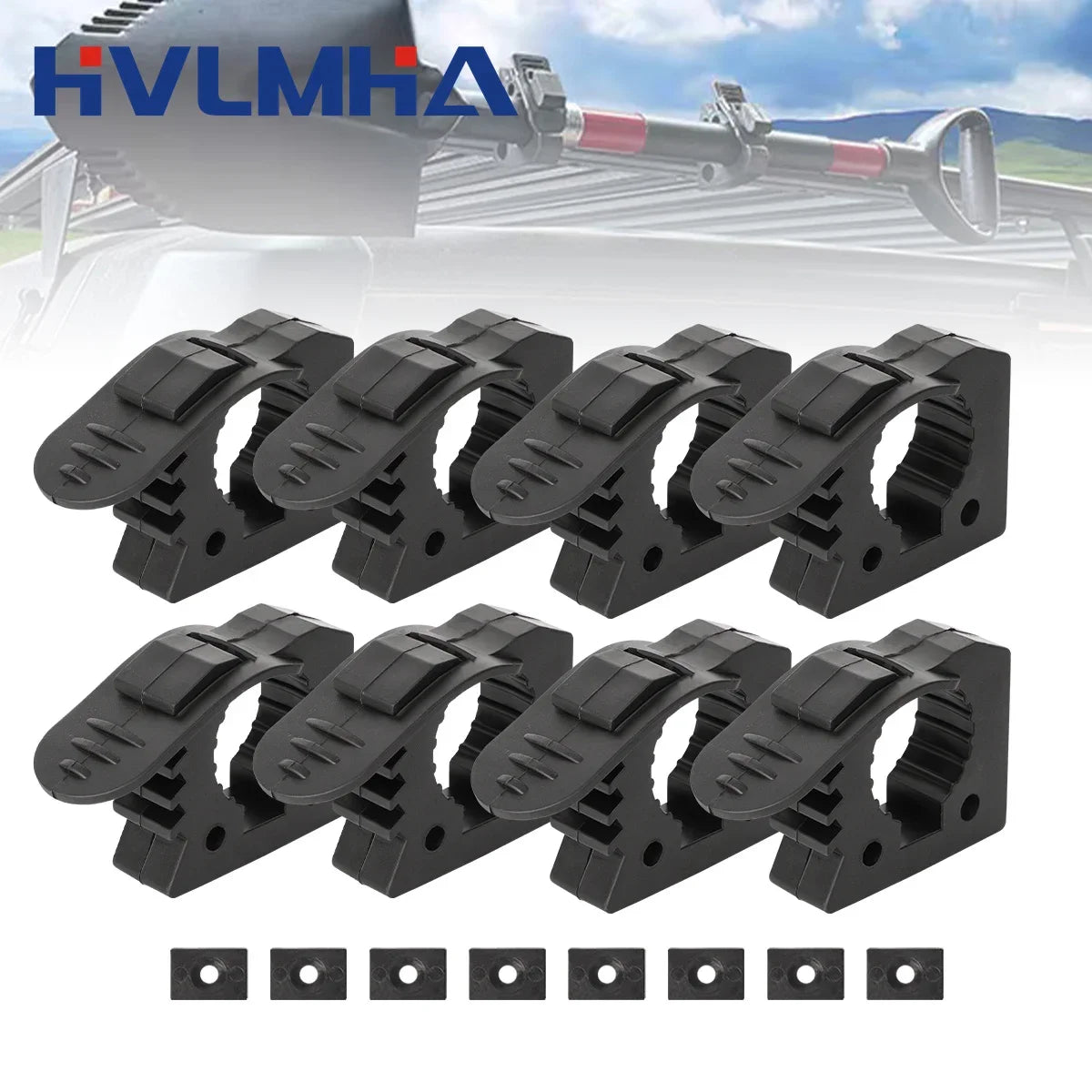 1-8 Stück Gummiklemmen Schnellverschluss-Montageklemmen 30-40mm für Auto Offroad-LKW Anhänger Wohnmobil Boot Zubehör Montagewerkzeuge