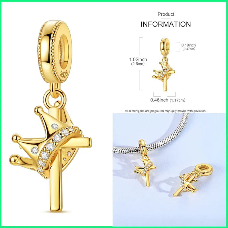 Charms-Perlen aus 925er-Sterlingsilber, Golden Retriever PuppyThe Whale, kann geöffnet und geschlossene Perlen, passend für DIY-Armbänder, edler Schmuck