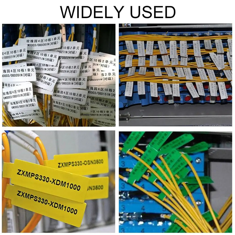 100 Stück wasserdichte Kabel etiketten selbst klebende Draht markierung Kabelbinder Kabel anhänger etwork Organizer Verkabelung zubehör