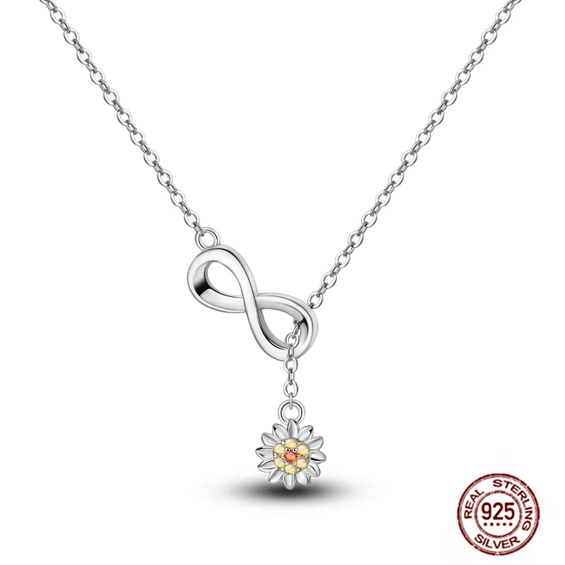 925 Sterling Silber blau Teufel Augen Palme Original Halskette Einhorn überlappen runde funkelnde Anhänger für Frauen Luxus Schmuck Geschenk