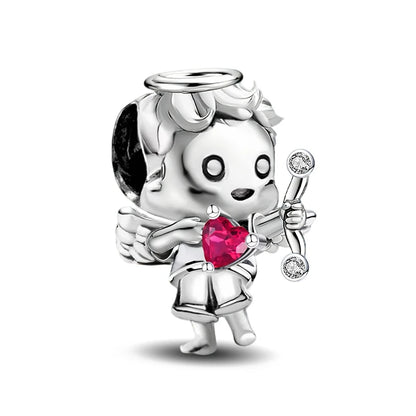 Charms aus 925er-Sterlingsilber für Jungen und Mädchen, Paar-Serie, Vorschlag, Geständnis, Perlen, passend für Original-Pan-Armbänder, edler Schmuck, Geschenk
