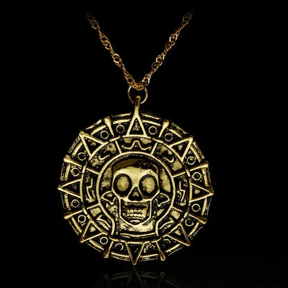 Vintage Gothic Totenkopf Jesus Kreuz Anhänger Halskette Katholischer Schmuck für Männer Punk Religiöse Amulett Halskette