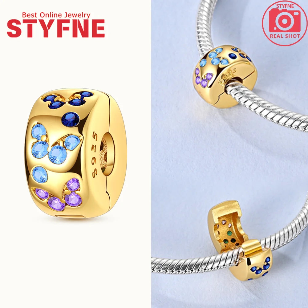 Neues 925er Silber, teilbarer Sonnen- und Mond-Charm, Satr-Herz-Perle, passend für Original-Armbänder für Frauen, edle Schmuckherstellung, Geschenk
