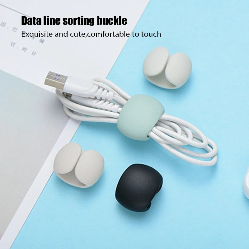 1-20PCS Tragbare Kabel Clips Desktop USB Ladekabel Management Wiederverwendbare Kabel Organizer Draht Halter Protektoren Hause büro