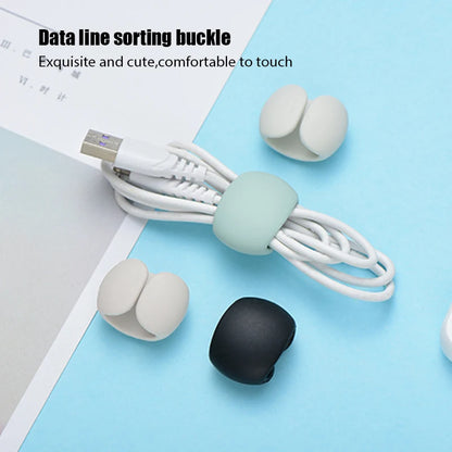 1-20PCS Tragbare Kabel Clips Desktop USB Ladekabel Management Wiederverwendbare Kabel Organizer Draht Halter Protektoren Hause büro