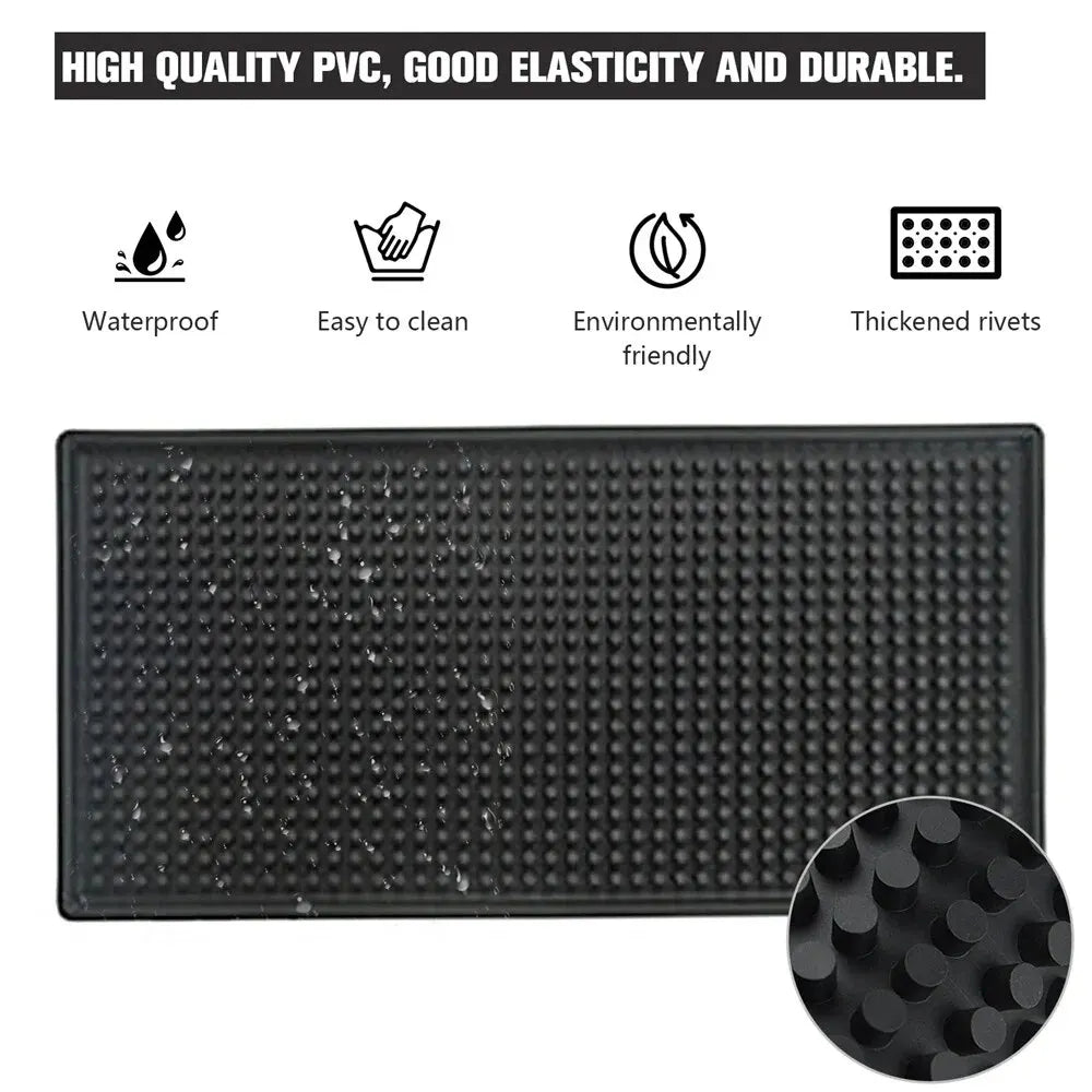 Gummi Bar Matte Anti-slip PVC Cafe Bar Matten Hause Tasse Matte Wasserdicht Hitzebeständige Langlebig Küche Ablauf Matte Geschirr trocknen Matten