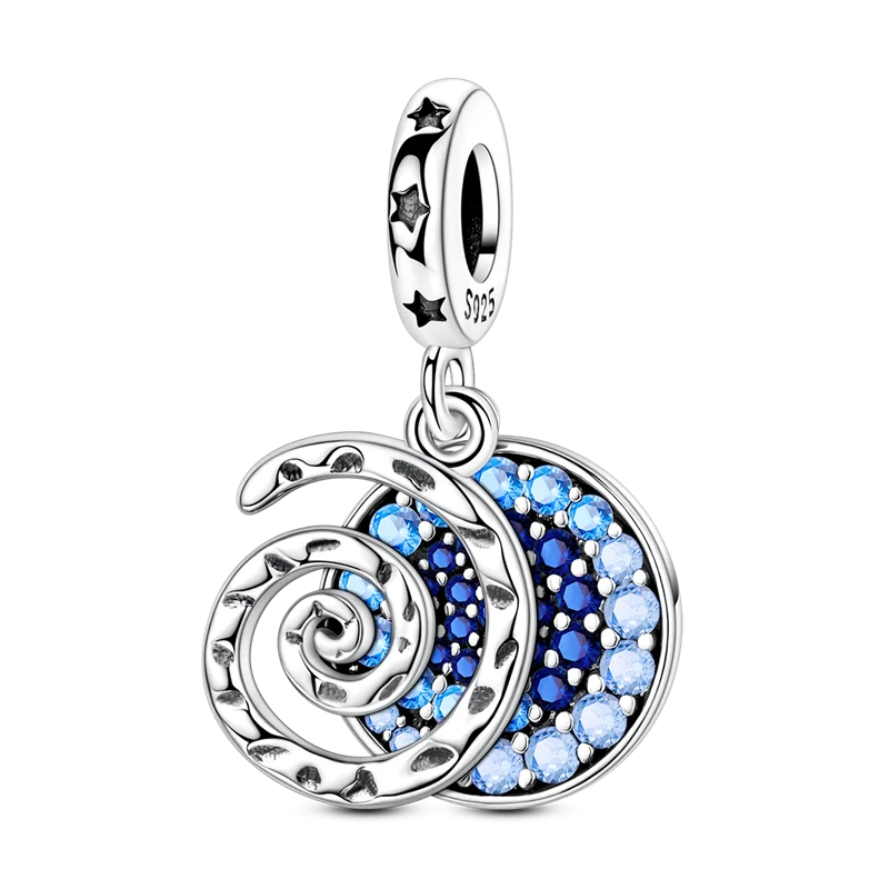Original-Charm-Perle aus 925er-Sterlingsilber mit eingelegtem Zirkonium, Schleife, Liebesherz, Ballon-Anhänger, passend für Armbänder, DIY-Schmuckmarkierung