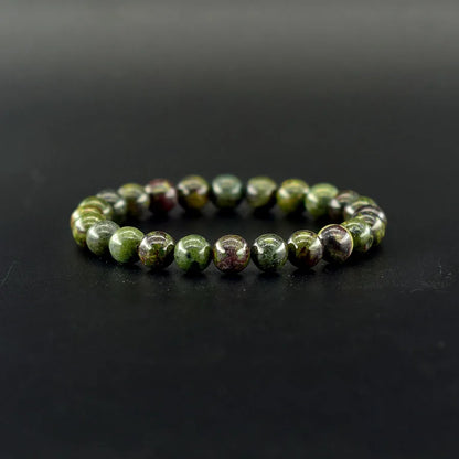 Natürliche Drachen Blutstein Elastische Armbänder Frauen Männer Charme Dinosaurier Jaspis Perlen Armband Fördern Die Durchblutung Schmuck