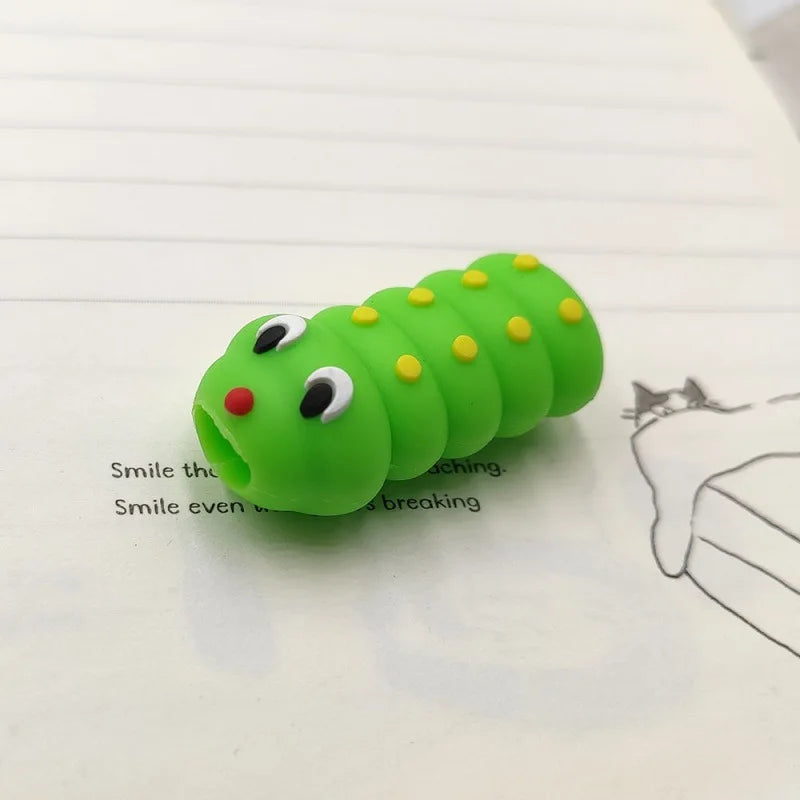 1pc Nette Cartoon Kabel Protector Draht Organizer Wickler Saver Für USB Ladekabel Daten Linie Kopfhörer Kabel Schutz Abdeckung
