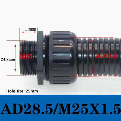 Wasserdichte Wellrohrverbindung M12AD10M14AD13M20AD15.8M22. Befestigungskopf für Dichtungsschloss