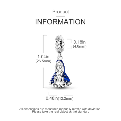 Charm-Anhänger aus Silber 925, blaue Serie, passend für Armbänder, Charms, DIY, originelle Mode-Anhänger für Schmuckherstellung
