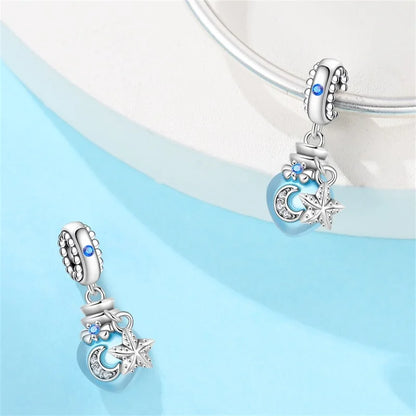Edle Serie 925er Silber Parfüm-Bogen-Designs, Charm-Perlen, Anhänger, baumelnd, passend für Original-Armreif, Charm-Armband, DIY-Frauenschmuck