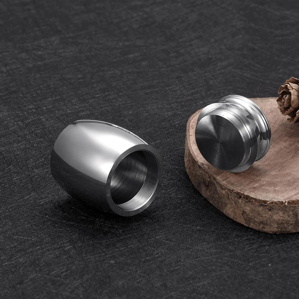 Cute Rabbit and Moon Cremation Keepsake Urns for Human Ashes of Pet Mini Small Funeral Casket Titanium Stainless Steel Angel Memorial Jar