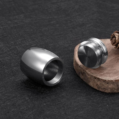 Cute Rabbit and Moon Cremation Keepsake Urns for Human Ashes of Pet Mini Small Funeral Casket Titanium Stainless Steel Angel Memorial Jar