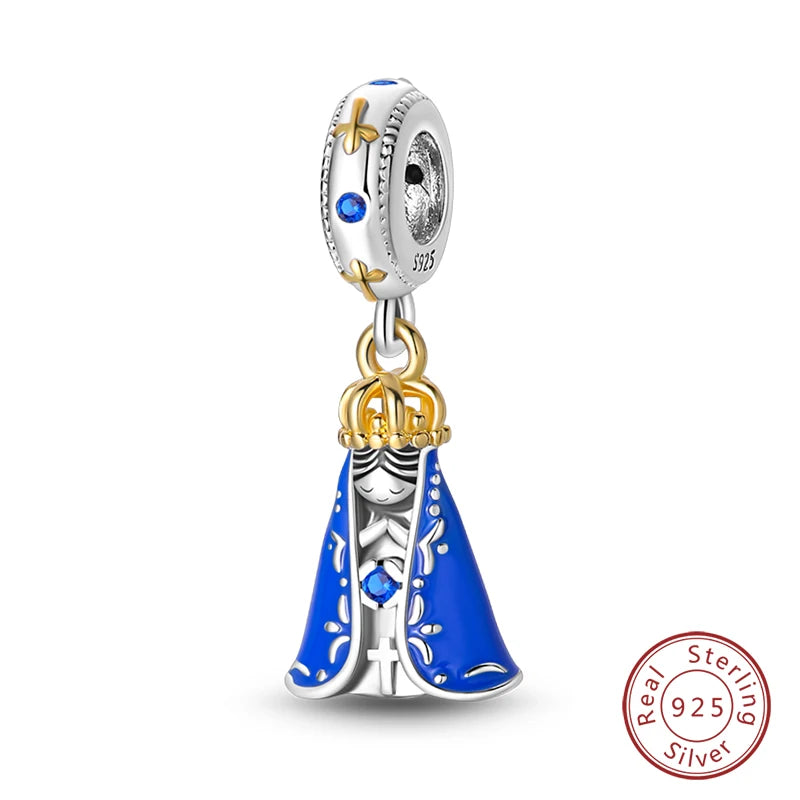 Passend für Qikaola 925 Original-Armbänder, blauer Zirkon, Eule, leuchtende Meeresschildkröte, Oktopus, 925er Silber, Charms, Perlen, DIY, Geburtstag, Schmuck, Geschenk