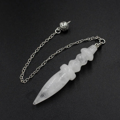 Naturstein heilsteine Anhänger ägyptischen Kristall Pendel für Weissagung Wünschelrute Reiki rosa klar Quarz Amethysten obsidian rosenquarzschwarz Onyx Pendel edelstein anhänger kristall anhänger amulett x130