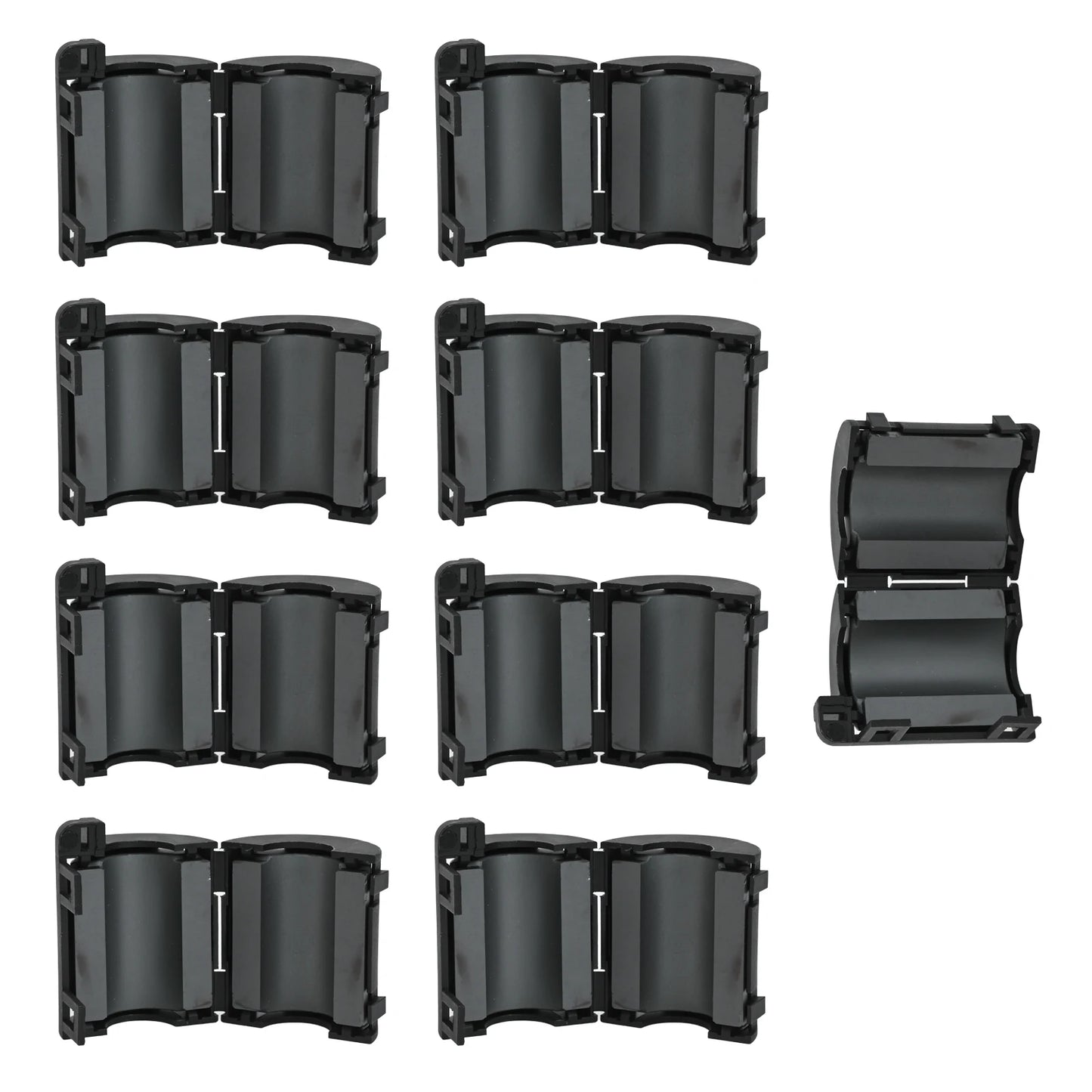10PCS Ferrit Ring Schwarz Clip-On Ferrit Ring Noise Suppressor Kabel Klemme 13mm Ferrit Kern Schnur ring Noise Filter Draht Kabel