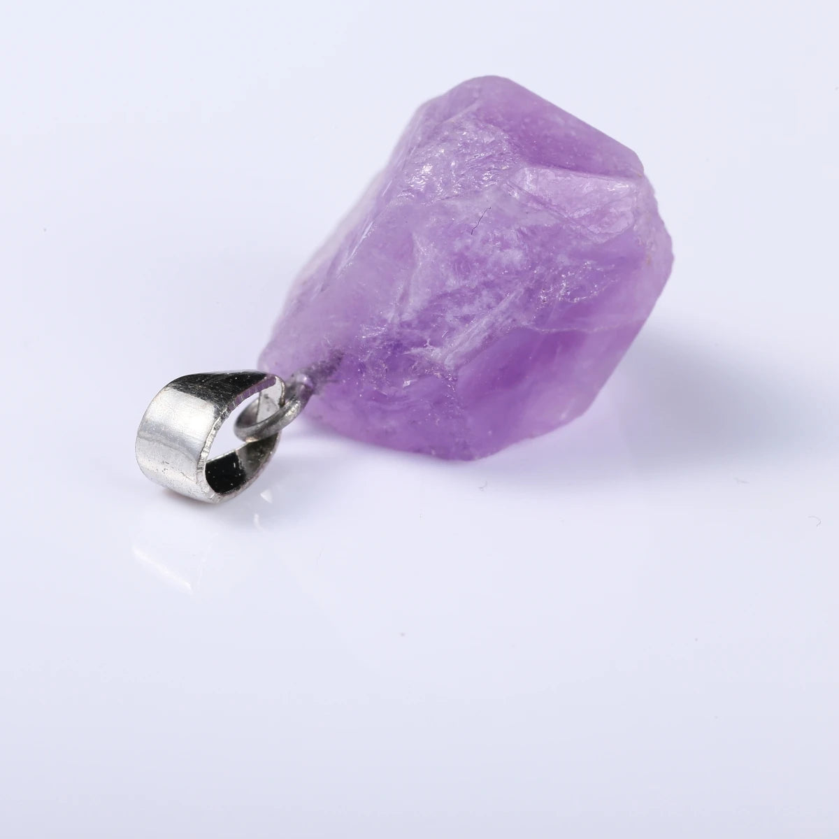 1 Stück Naturstein Amethyst Cluster Anhänger Unregelmäßige Heilung Charms für Schmuckherstellung DIY Armband Halskette Zubehör ﻿