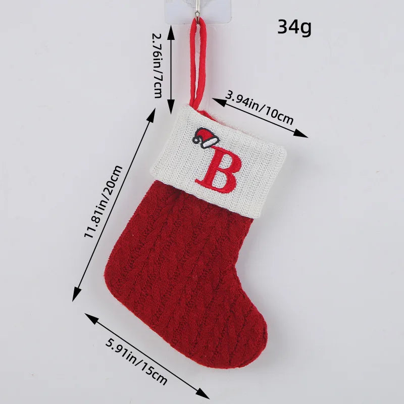 Roter Hut, Buchstabe, Weihnachtssocken, Navidad, Natal, Weihnachtsbaum, Strumpf, Ornament, Geschenk, Stricken, Schneeflocke, Weihnachtsdekoration 2024