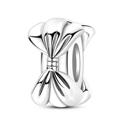 Heißer Verkauf Charms Perlen 925 Sterling Silber Farbe Bogen Kreuz Lebensbaum Perlen Fit DIY Original Armreif Charme Anhänger Schmuck