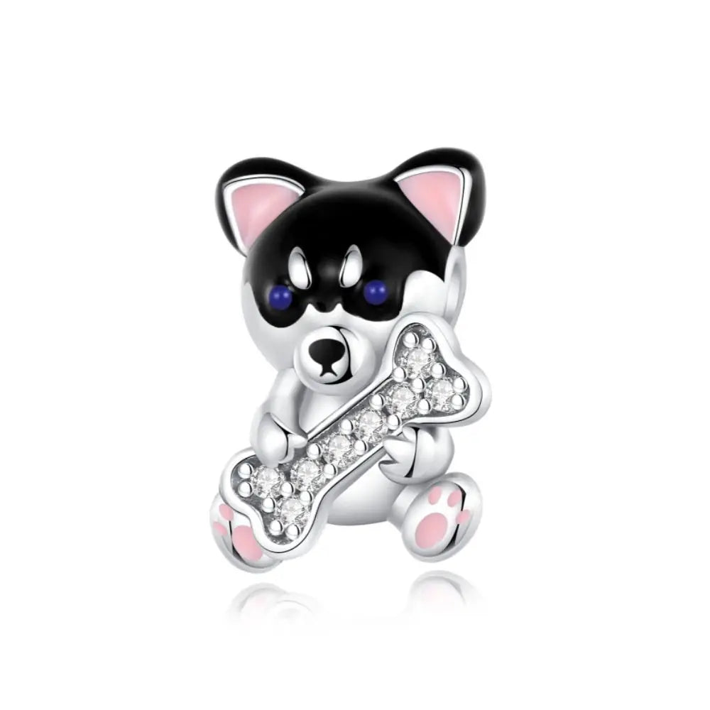 Animal Series Charms aus 925er-Sterlingsilber, Kaninchen, Katze, Pfau, Elefant, Türkei, Hund, passend für DIY-Armbänder, Halsketten, niedliche dekorative Geschenke