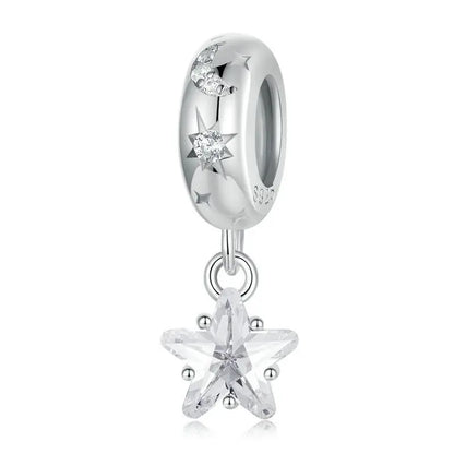 WOSTU 925 Sterling Silber Tier Cat Charm Anhänger Herz Familie Marienkäfer Bee Perlen Fit Original Armband DIY Schmuck Für Frauen