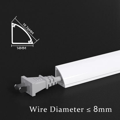 50/100 cm V-Typ-Drahtschnüre, Kabelversteck, TV-Kabelmanagement-Abdeckung, Verkabelungskanal, PVC-Wand, Eckkanal, Kabelhülsenhalter