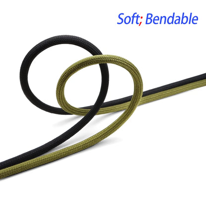 10/50 m Polyamid-Kabelhülse, 2,5 mm – 60 mm, Nylon, geflochten, erweiterbar, eng, hochdicht, isolierter Schutz, Drahtwickelhülle