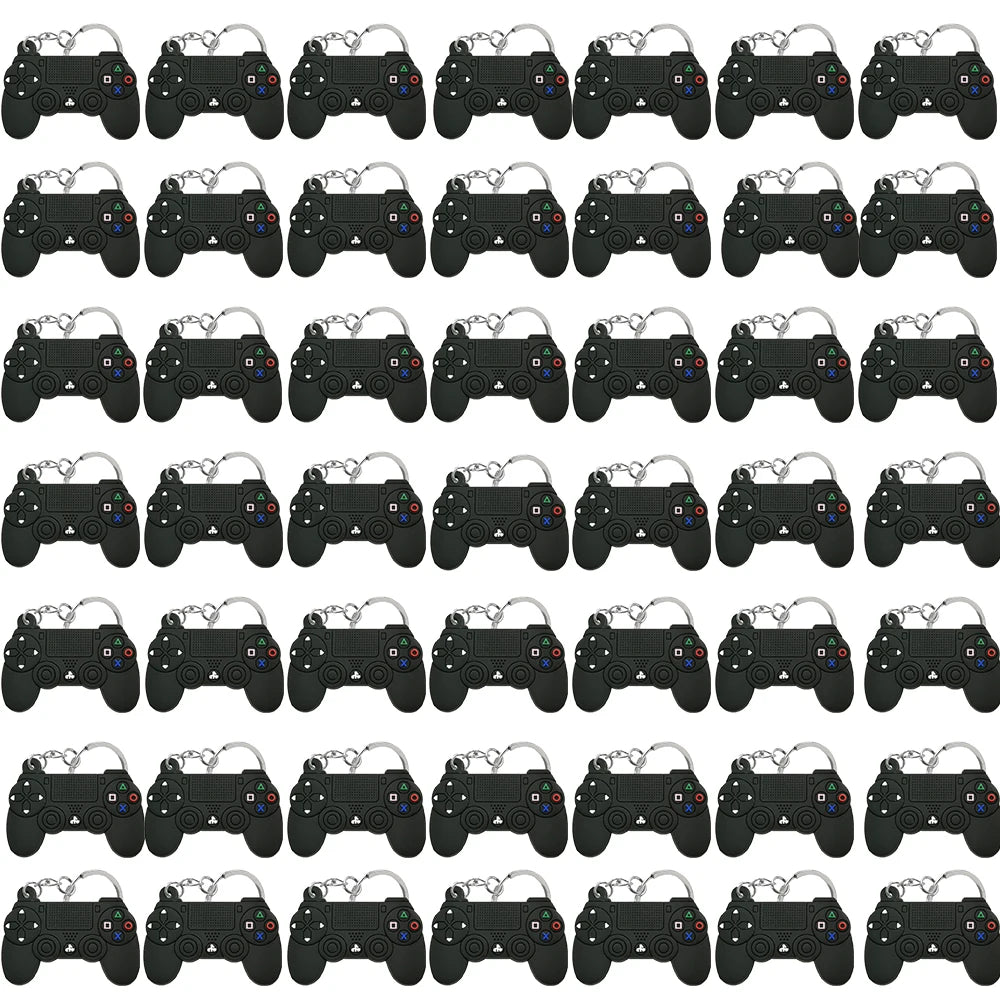50PCS Schlüsselbund für Jungen Männer Gamepad Schlüsselring Joystick Game Controller Schlüssel Zubehör fit Handtasche Schlüssel Anhänger Freunde Schlüssel geschenke