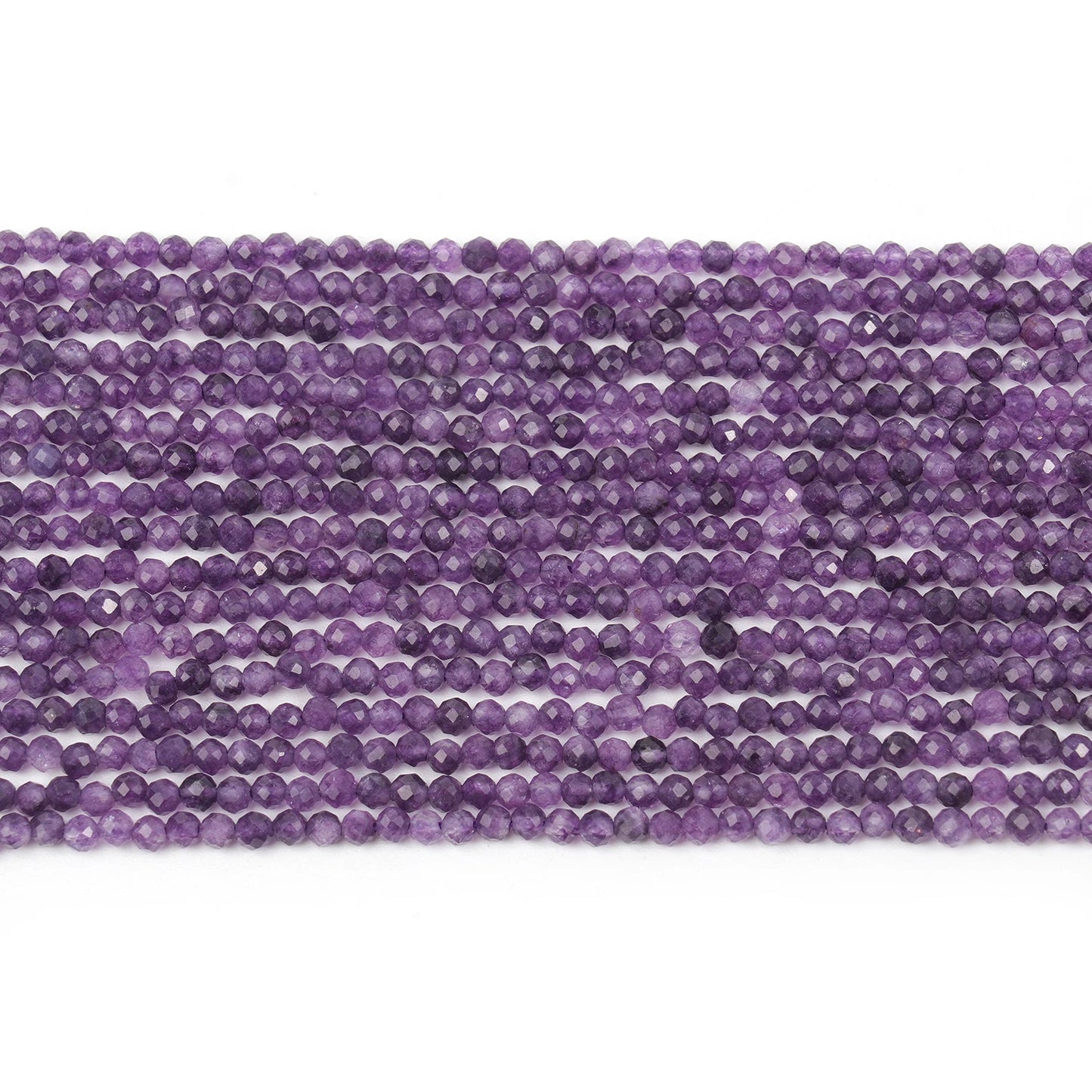 3mm 4mm Amethyst Natürliche Facettierte Stein Perlen Winzige Perlen Lose Perlen Für Schmuck Machen DIY Armband Zubehör Großhandel
